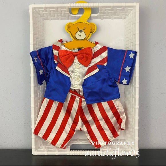 BuildABear Other New Build A Bear Patriotic Stars Stripes Red